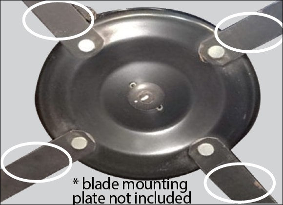 10093-BL (2020 / 2021) (70065716) - 4 x Swing Blades to suit ALDI 10093 / SLM531 224cc Electric Start Lawn Mower (2020/2021 MODELs ONLY)