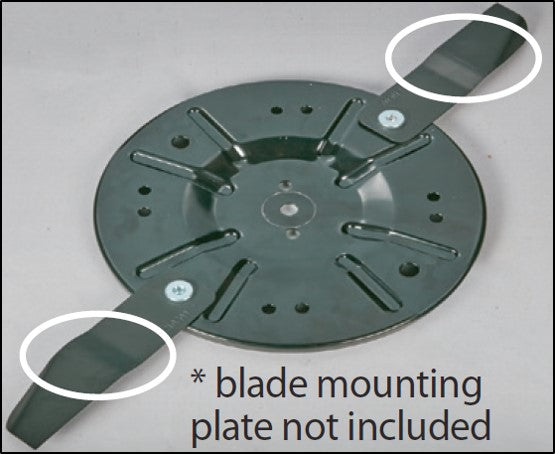 BL - 2 x Swing Blades to suit ALDI /59085 DM46E3P-D173 173cc Electric Start Lawn  Mower (70064111)