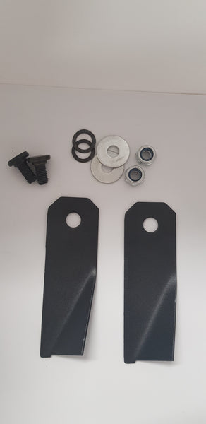63158- Blade Sets (2 x Blades, 2 x Bolts, 2 x Nylocnuts, 2 x Washers) to suit ALDI 63158 / SLM462 - 2019 Lawn Mower (70062127)